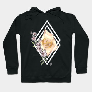 Samurai from FF14 Job Crystal with Flowers T-Shirt Hoodie